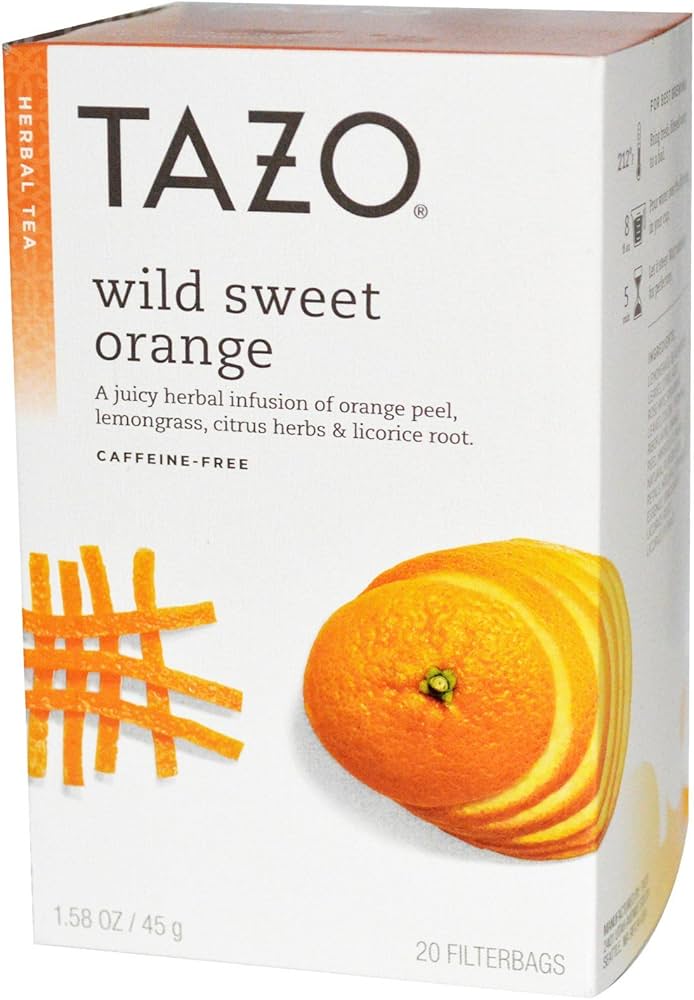 Amazon.com : Tazo Teas, Wild Sweet Orange, Herbal Tea, Caffeine